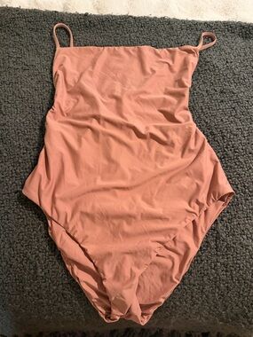 Lulu's Dusty Rose One-Piece Swimsuit